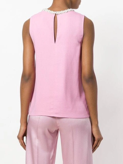 Shop Styland Embellished-neck Sleeveless Top In Pink