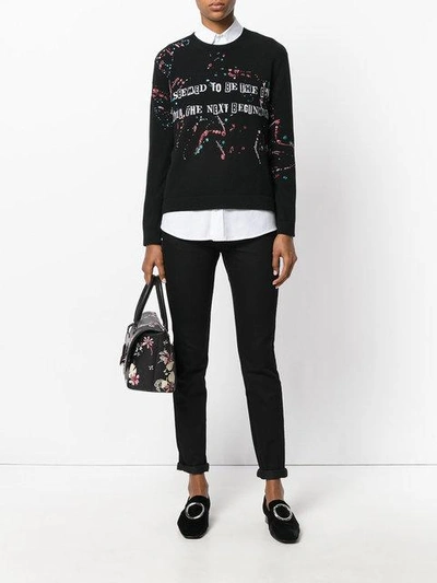 Shop Valentino Skinny Jeans In Black