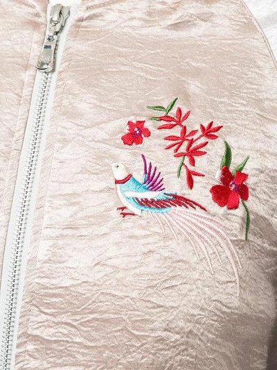 Shop Guild Prime Embroidered Bomber Jacket - Pink