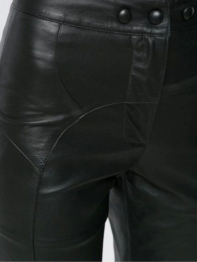 Shop Lilly Sarti Leather Skinny Trousers