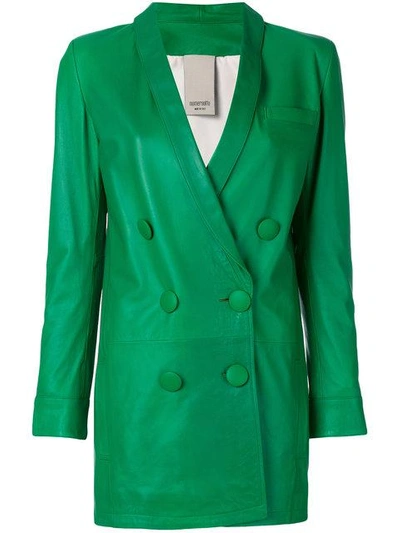 Shop Numerootto Double Breasted Jacket - Green