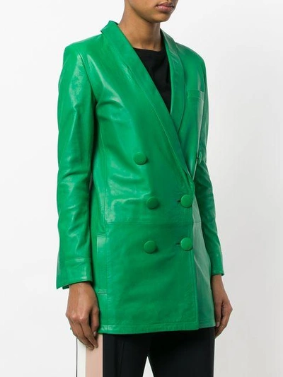 Shop Numerootto Double Breasted Jacket - Green