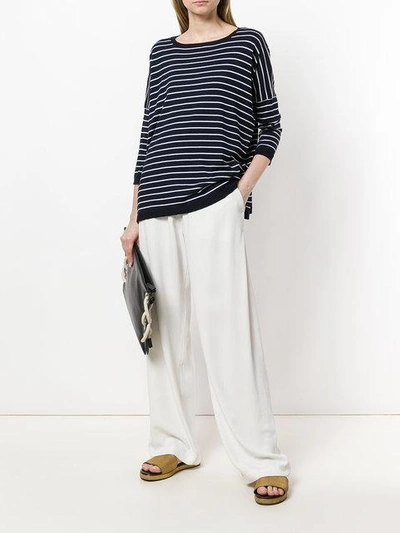 Shop Snobby Sheep Striped Relaxed Top In Blue