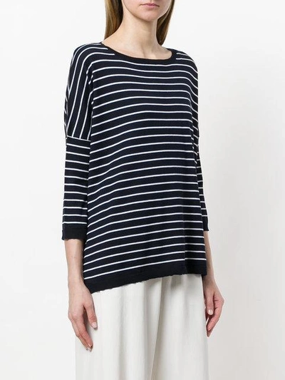 Shop Snobby Sheep Striped Relaxed Top In Blue