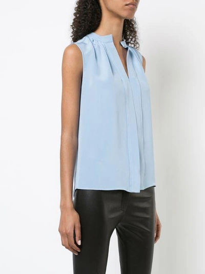 Shop Derek Lam Kara Sleeveless Blouse In Blue