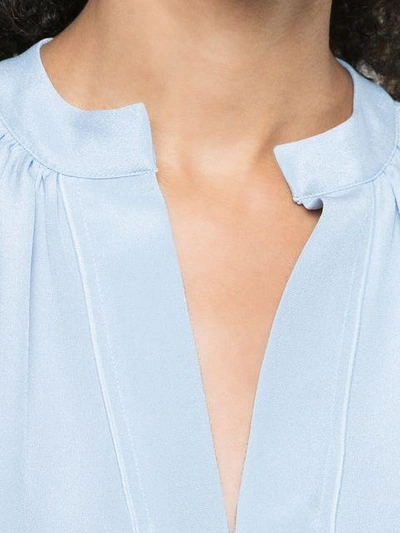 Shop Derek Lam Kara Sleeveless Blouse In Blue