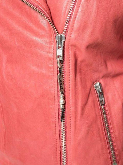 off-center zipped jacket