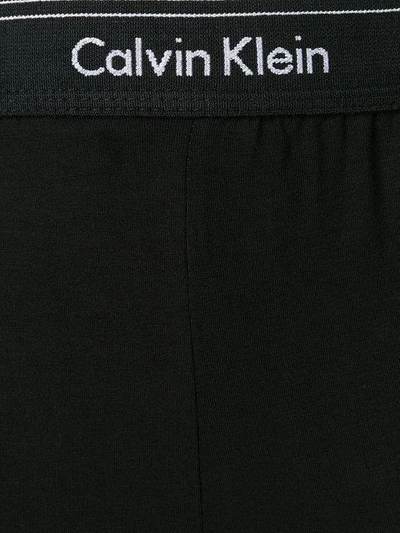 Shop Calvin Klein Underwear Logo Trim Leggings - Black