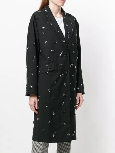 Shop Miu Miu Crystal-embellished Coat