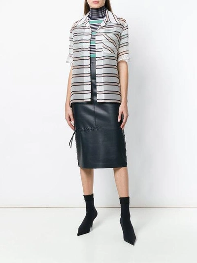 Shop Fendi Midi Pencil Skirt