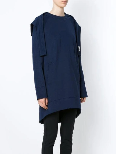 Shop Gloria Coelho Oversized Hoodie - Blue