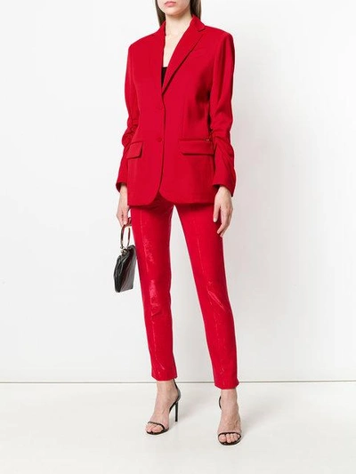 Shop Styland Buttoned Up Jacket - Red