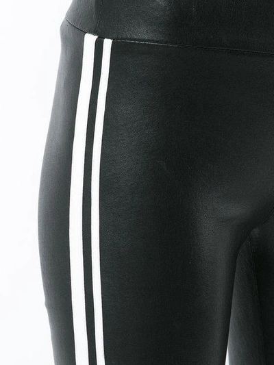 Shop Sprwmn Side Stripe Leggings In Black