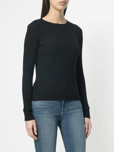 Shop Simon Miller Slim Fit Ribbed Knit Sweater In Black