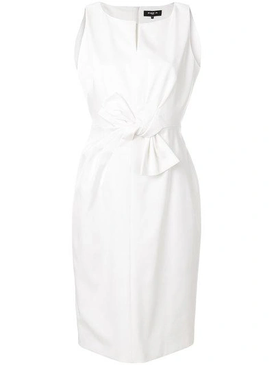 Shop Paule Ka Front Bow Fitted Dress