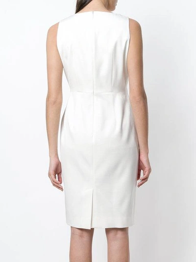Shop Paule Ka Front Bow Fitted Dress