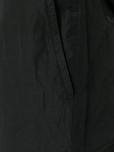Shop Marcelo Burlon County Of Milan Cropped Cargo Trousers - Black