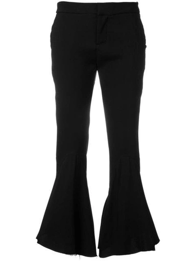 Shop Giacobino Flared Cropped Trousers