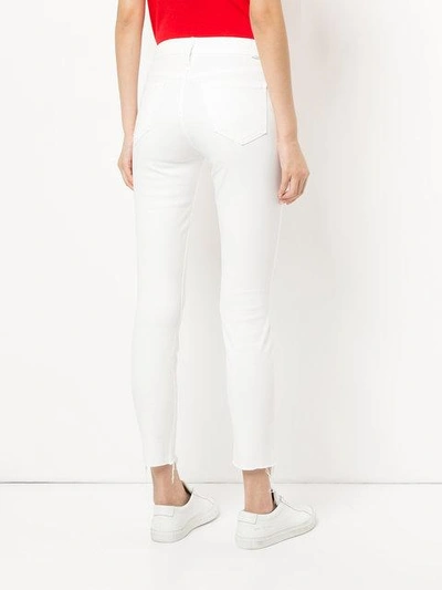 Shop Mother Cropped Jeans In White