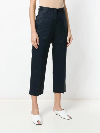 Shop Jil Sander Enzo Trousers In Blue