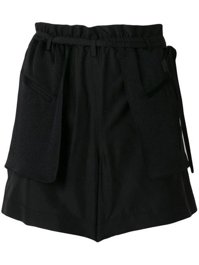 Shop Valentino Flap Pocket Shorts