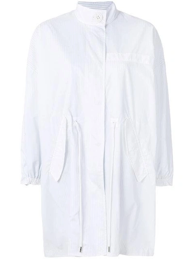 Shop Mm6 Maison Margiela Casual Parka Coat In White