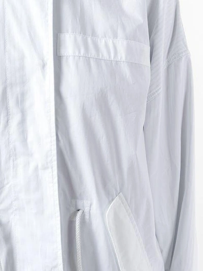 Shop Mm6 Maison Margiela Casual Parka Coat In White