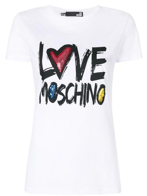 shirt Women Moschino Love In White 