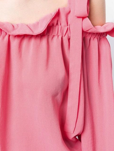 Shop Baum Und Pferdgarten Cold Shoulder Blouse - Pink