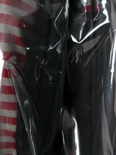 Shop Valentino Transparent Rain Coat In Black