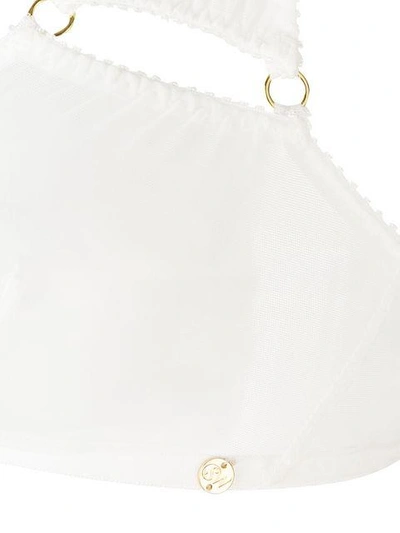 Shop Something Wicked Triangle Cut-out Mesh Bra In White