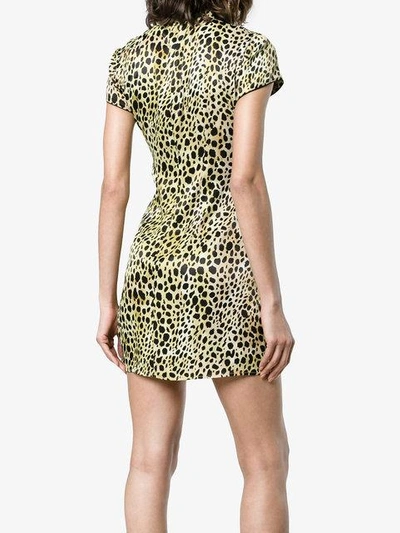 Shop De La Vali Silk Leopard Print Suki Dress - 01 Leopard