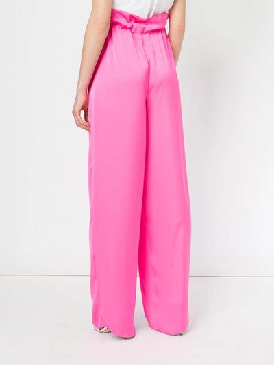 high-waisted drawstring trousers