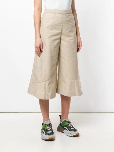 Shop Loewe Flared Culottes In 2140 Beige