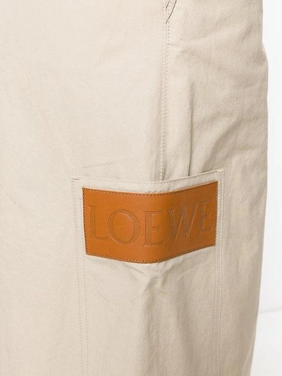 Shop Loewe Flared Culottes In 2140 Beige