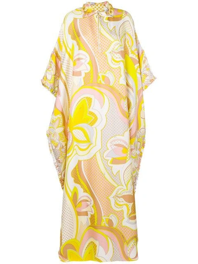 Shop Emilio Pucci Printed Maxi Kaftan Dress