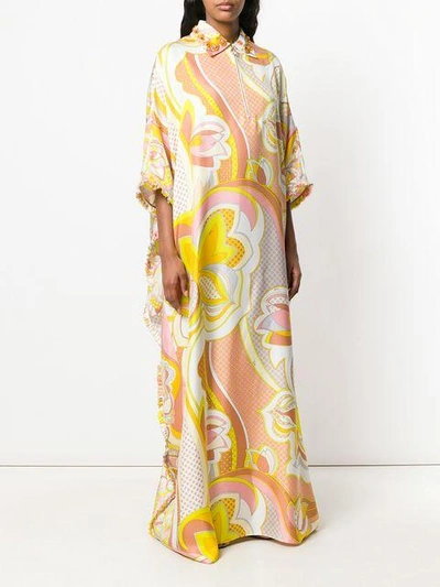 Shop Emilio Pucci Printed Maxi Kaftan Dress