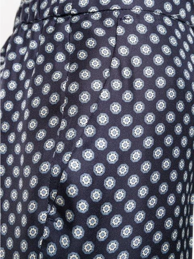 Shop Alberto Biani Tie-print Trousers - Blue