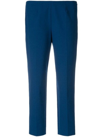 Shop Piazza Sempione Straight Trousers - Blue