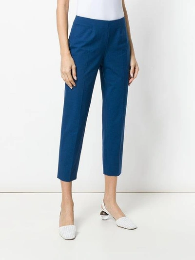 Shop Piazza Sempione Straight Trousers - Blue