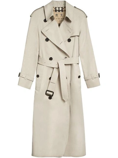 Shop Burberry The Westminster – Extra-long Trench Coat In Neutrals