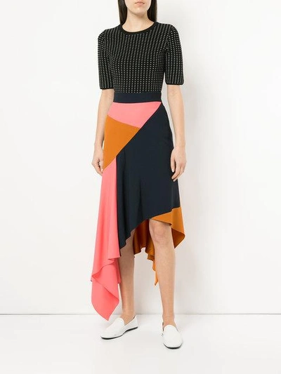 Shop Peter Pilotto Cady Asymmetrical Skirt In Multicolour