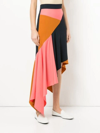 Shop Peter Pilotto Cady Asymmetrical Skirt In Multicolour