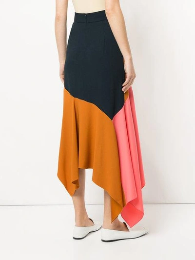 Shop Peter Pilotto Cady Asymmetrical Skirt In Multicolour