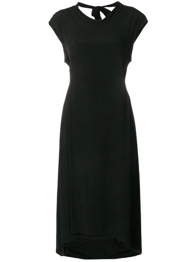 Shop Mauro Grifoni Ruched Cowl Neck Midi Dress