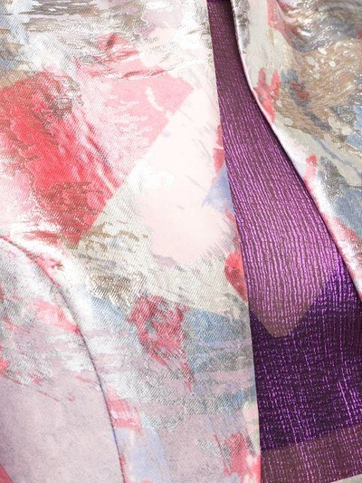 Shop Rubin Singer Abstract Print Cropped Jacket - Pink
