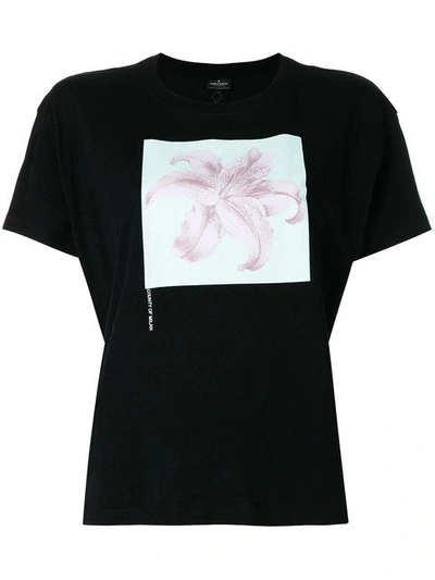 Shop Marcelo Burlon County Of Milan Flower T-shirt - 1088 Black Multicolo