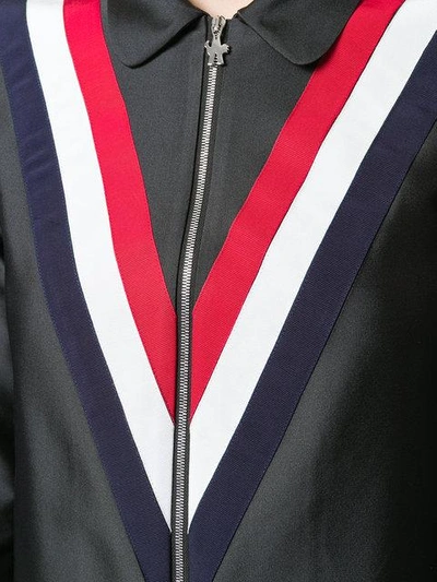 Shop Moncler Front Zip Coat - Black