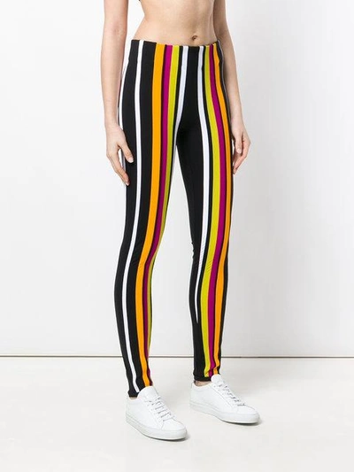Shop No Ka'oi Striped Leggings In Multicolour