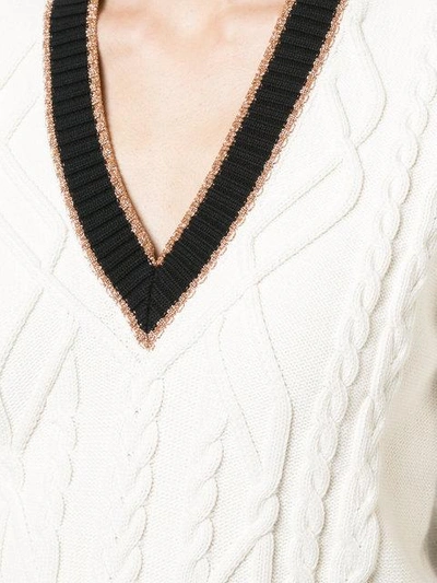 Shop Veronica Beard Cable Knit Jumper